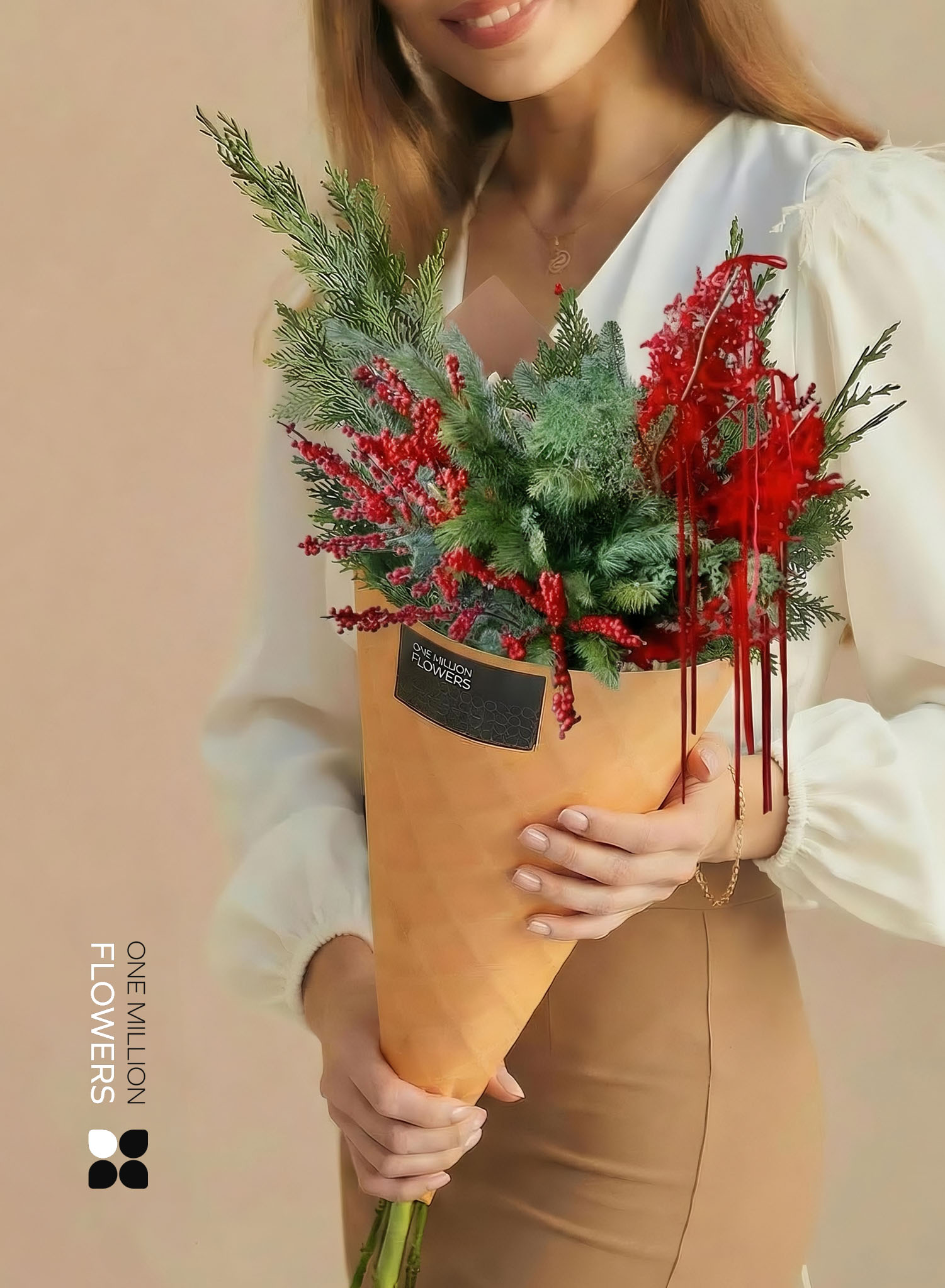 Букет "Кристмас Ред" Gelato