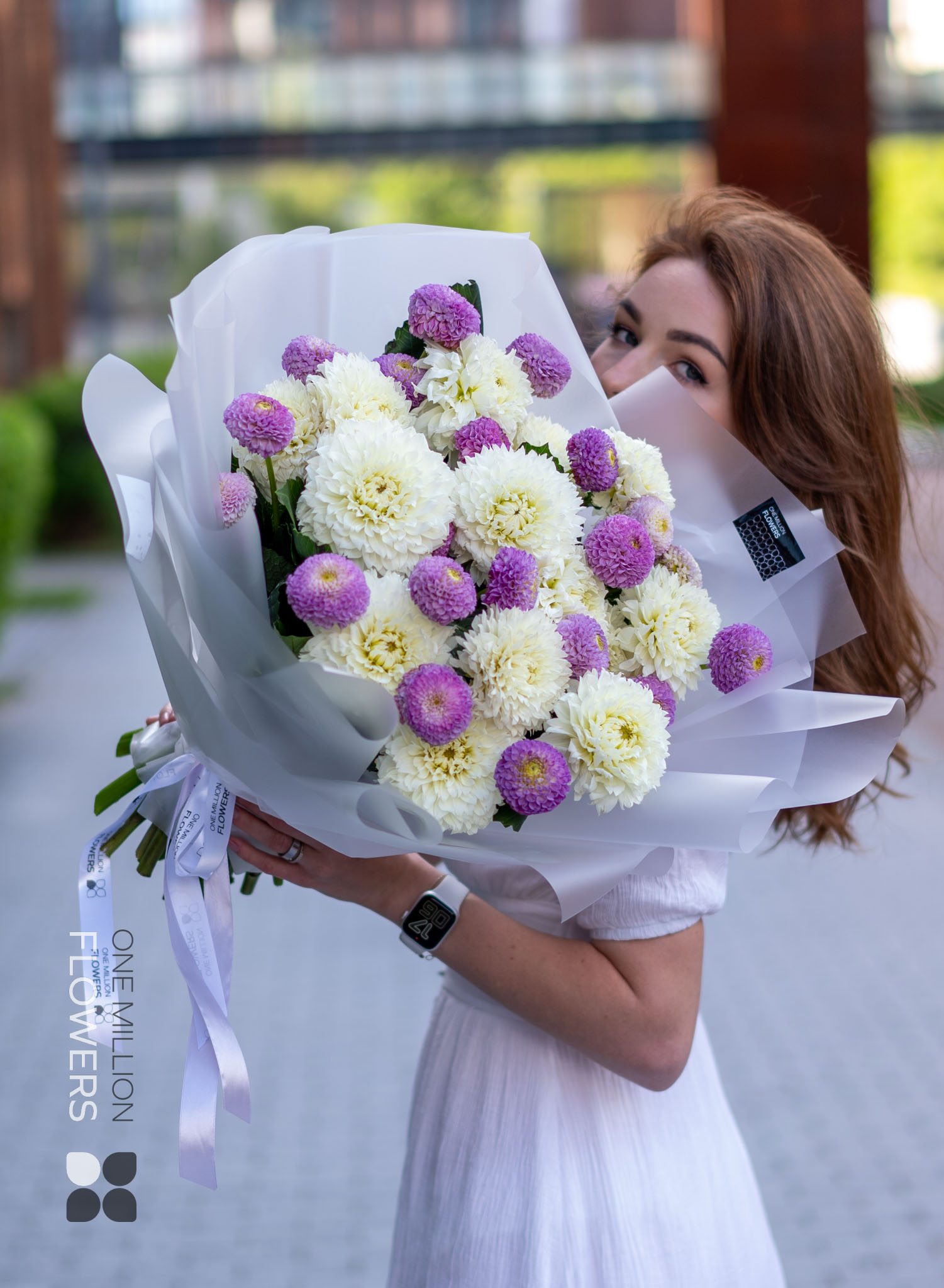 Букет "Георгины Дабл"