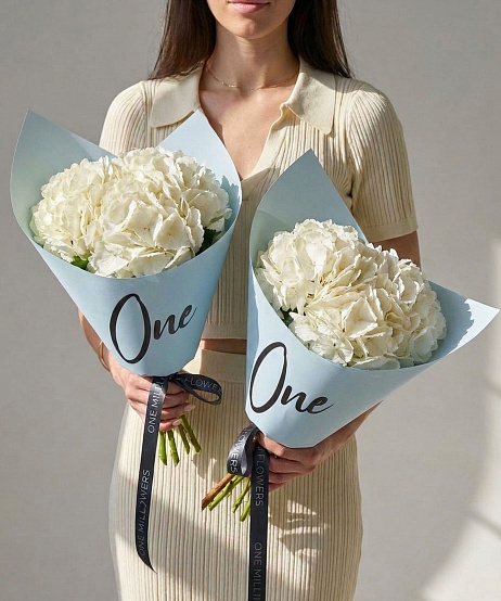 Букет из 3 гортензий "Норд" Pink