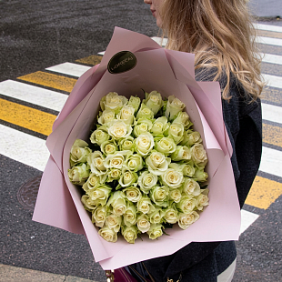 Букет из 51 розы "Шалимаро Прауд" Pink