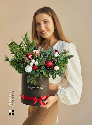 Коробка с лапником "Хогвартс" Black