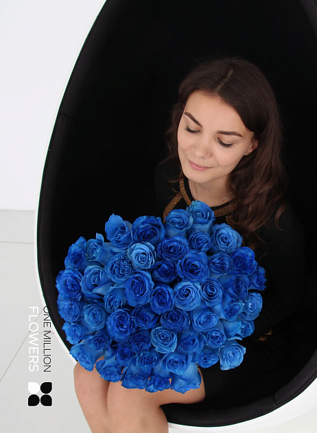 Букет из 51 "Блю Маунтин"