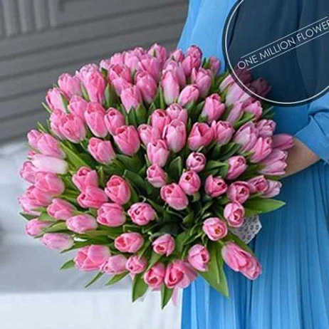 Букет из 101 тюльпана "Династия"